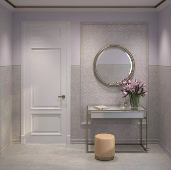 Бордюр KERAMA MARAZZI Ферони PFE038 серый матовый 2х20см 0,128кв.м.