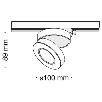 Трековый светильник Maytoni Magic TR006-1-12W3K-W 12Вт LED белый для однофазного трека