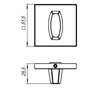 Фиксатор ARMADILLO WC-BOLT BK6 USS AB-7 39273 бронза