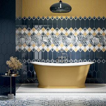 Декор KERAMA MARAZZI Алмаш HGD\A515\35000 4 синий 34х14см 0,48кв.м.