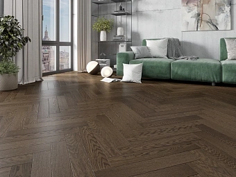 Паркет английская ёлка Eppe Parkett Alberga дуб Maron AL 1208-700 700х120х15мм 1кв.м