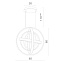 Люстра подвесная Divinare MIRROR 1612/02 SP-1 230Вт 1 лампочек LED