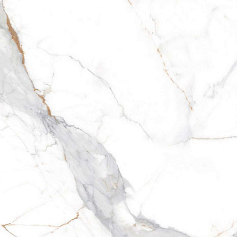 Полированный керамогранит Global Tile Calacatta Imperial_GT GT60606103PR белый 60х60см 1,44кв.м.