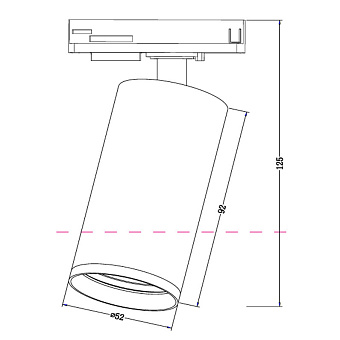 Трековый светильник Maytoni Focus S TR020-1-GU10-W 10Вт GU10 белый для однофазного трека