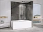 Стеклянная шторка на ванну Abber Ewiges Wasser AG51120 140х120см