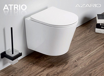 Унитаз подвесной Azario Atrio AZ-2330 безободковый с микролифтом