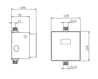 Кнопка для инсталляции AM-PM Spirit 2.0 CUSEF7006 хром (матовый)