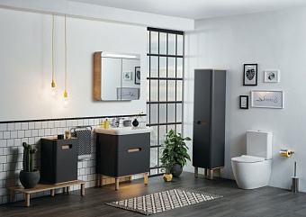 Пенал подвесной VITRA Sento 60856 35х40х158см антрацит