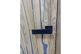 Дверная ручка нажимная MORELLI LUXURY SPACE-SQ NERO чёрный