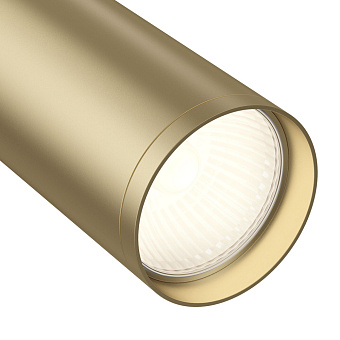 Трековый светильник Maytoni Focus S TR020-1-GU10-BMG 10Вт GU10 матовое золото для однофазного трека