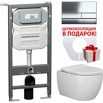 Инсталляция с унитазом Ceramica Nova PLAY CN3001_1002CH_1000