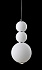 Светильник подвесной CRYSTAL LUX DESI DESI SP3 CHROME/WHITE 12Вт LED
