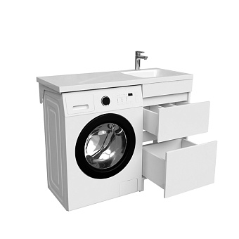 Тумба с раковиной IDDIS Optima Home OPH11RBi95K 48х110х89см