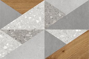 Декор Global Tile Vision 9VI0164M светло-серый 27х40см 1,08кв.м.