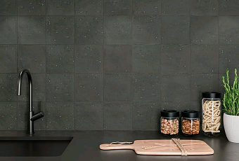 Матовый керамогранит WOW Stardust 126394 Pebbles Nero 15х15см 0,482кв.м.