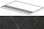 Плитка для ступеней Atlas Concord Италия Marvel Pro ADXA Noir St. Laurent Gradino 60х30см 1,08кв.м. матовая