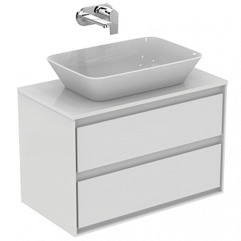 Столешница IDEAL STANDARD CONNECT AIR E0849B2 ДСП 44,2х80,4см glossy white + matt white