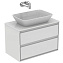 Столешница IDEAL STANDARD CONNECT AIR E0849B2 ДСП 44,2х80,4см glossy white + matt white