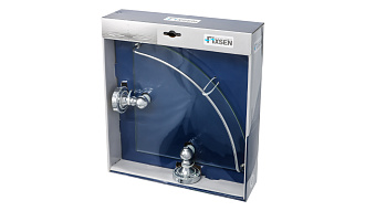 Полка в ванную угловая FIXSEN STYLE FX-41103A 1-ярусная 27,5х27,5см хром
