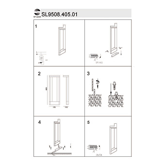 Светильник ландшафтный ST Luce VITAE SL9508.405.01 10Вт IP54 LED чёрный