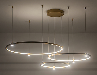 Люстра подвесная Ambrella COMFORT LineTech FL5537 90Вт 12 лампочек LED