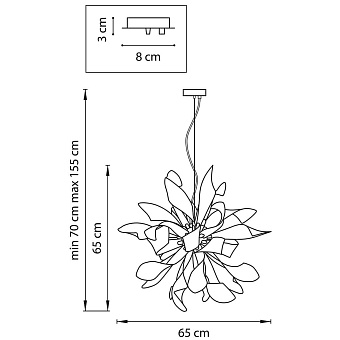 Люстра подвесная Lightstar Turbio 754266 240Вт 6 лампочек G9