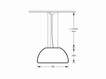 Светильник подвесной M3Light DOME_P 23122010 17Вт LED