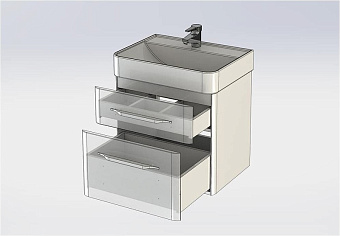Тумба с раковиной AQUANET Виченца 212665 45х60,5х65,7см