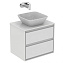 Столешница IDEAL STANDARD CONNECT AIR E0848B2 ДСП 44,2х60,4см glossy white + matt white