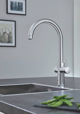 Смеситель для кухни GROHE Red II Duo 30079001 высокий излив хром