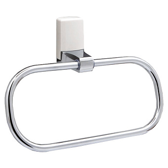 Полотенцедержатель WASSERKRAFT Leine K-5000 WHITE K-5060WHITE бежевый/хром 23см