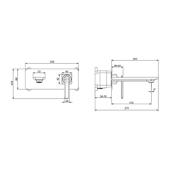 Смеситель для раковины LEMARK Mista LM6426WG белый/золотой