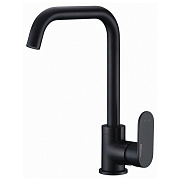 Смеситель для кухни WASSERKRAFT Elbe 7400 7407 поворотный излив чёрный