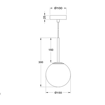 Светильник подвесной Maytoni Basic form MOD321PL-01G1 40Вт E14