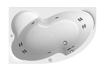 Ванна акриловая RADOMIR Vannesa Ирма 2-77-2-1-9-229 160х105см угловая