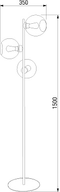 Торшер TK Lighting Cubus 5239 60Вт E27 3 плафонов
