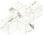 Керамическая мозаика Atlas Concord Италия Marvel Shine A419 Statuario Supremo Mosaico Esagono Matt 30х35см 0,42кв.м.