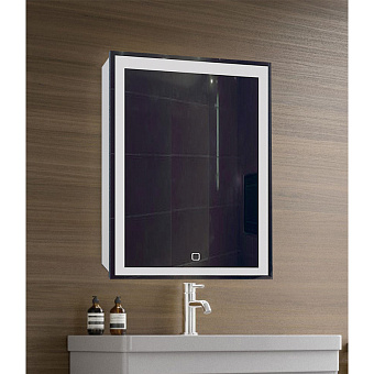 Шкаф зеркальный Azario Minio CS00075841 16х60х80см с подсветкой
