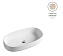 Раковина накладная ArtCeram Cognac COL005 45 00 68х35см