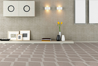 Матовый керамогранит WOW Drops 108806 Natural Rhombus Decor Taupe 18,5х18,5см 0,413кв.м.