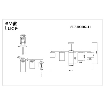 Светильник потолочный Evoluce ESSENZA SLE300602-11 440Вт E14