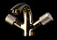 Смеситель для раковины Boheme Royal Cristal 291-Royal/CRST золотой