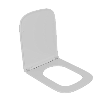 Унитаз подвесной D&K Quadro DT1516016 безободковый с микролифтом