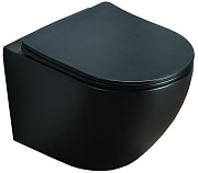Унитаз подвесной Azario Grado AZ-0046-MB SP безободковый с микролифтом