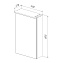Шкаф зеркальный LEMARK Zenon LM50ZS-Z 14х50х80см с подсветкой