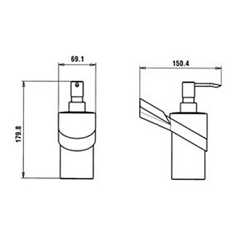 Дозатор Paini Morgana 73CR031VR хром
