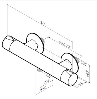 Смеситель для душа AM-PM Like F8040000 хром