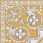 Декор KERAMA MARAZZI Алмаш HGD\B509\SG9174 угол жёлтый 30х30см 0,09кв.м.