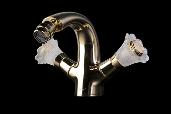 Смеситель для биде Boheme Сamelia 296-Camelia золотой