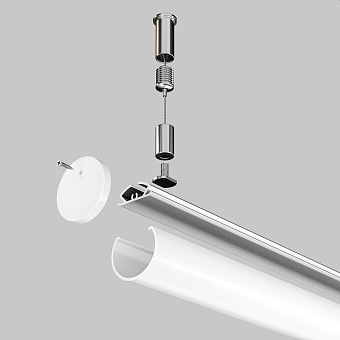 Профиль для светодиодной ленты Maytoni ALM-D30-S-2M 2000мм серебро